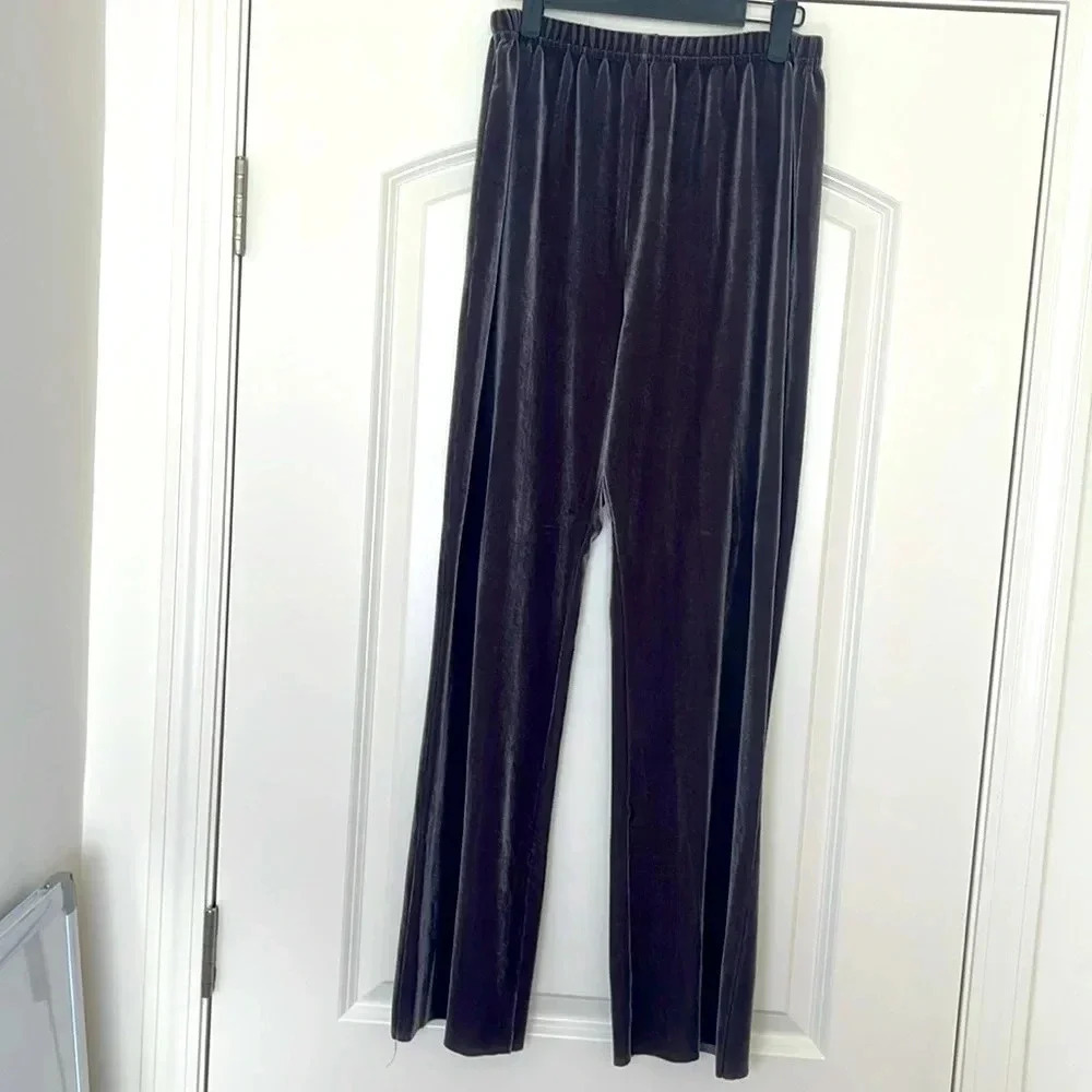 Diane M 2 Piece Velour Nightgown w/Pants Set - Size Small - Picture 3 of 7